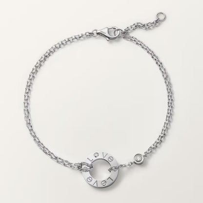 [Resenly Jewelry] ラブブレスレット ダイヤモンド2石