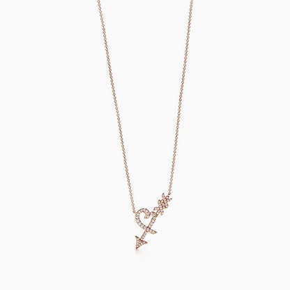 [Resenly Jewelry]COLGANTE HEART & ARROW NECKLACE