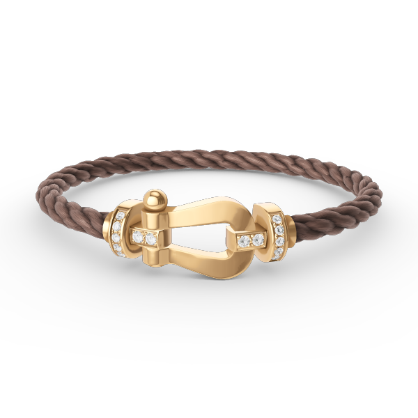 [Resenly Jewelry]FORCE LARGE HORSESHOE HALF DIAMOND BRACELET GOLD