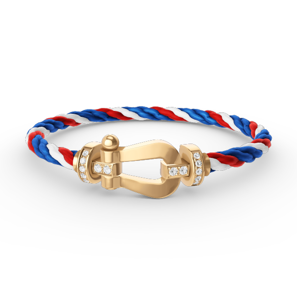 [Resenly Jewelry]FORCE LARGE HORSESHOE HALF DIAMOND BRACELET GOLD