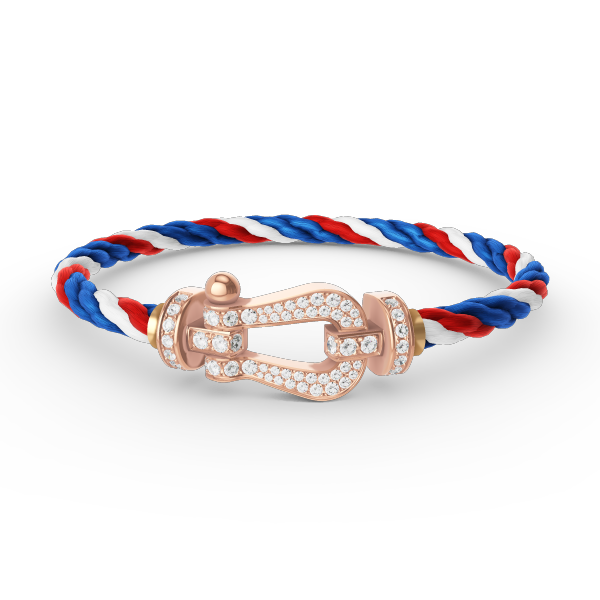 [Resenly Jewelry]FORCE LARGE HORSESHOE FULL DIAMOND BRACELET ROSE GOLD