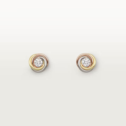 [Resenly Jewelry] トリニティ スタッド ダイヤモンドピアス
