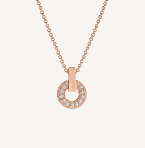 [Resenly Jewelry]GARI NECKLACE PINK GOLD DIAMOND