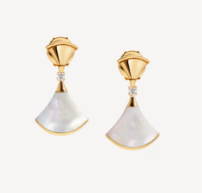 [Resenly Jewelry]DREAM MOP 1 DIAMOND EARRINGS