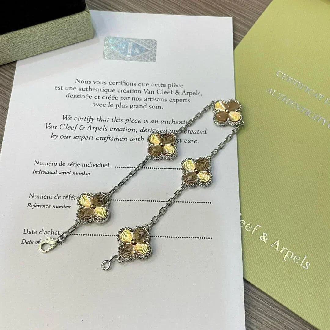 [Resenly Jewelry] CLOVER 5 MOTIF LASER BRACELET COLLECTION