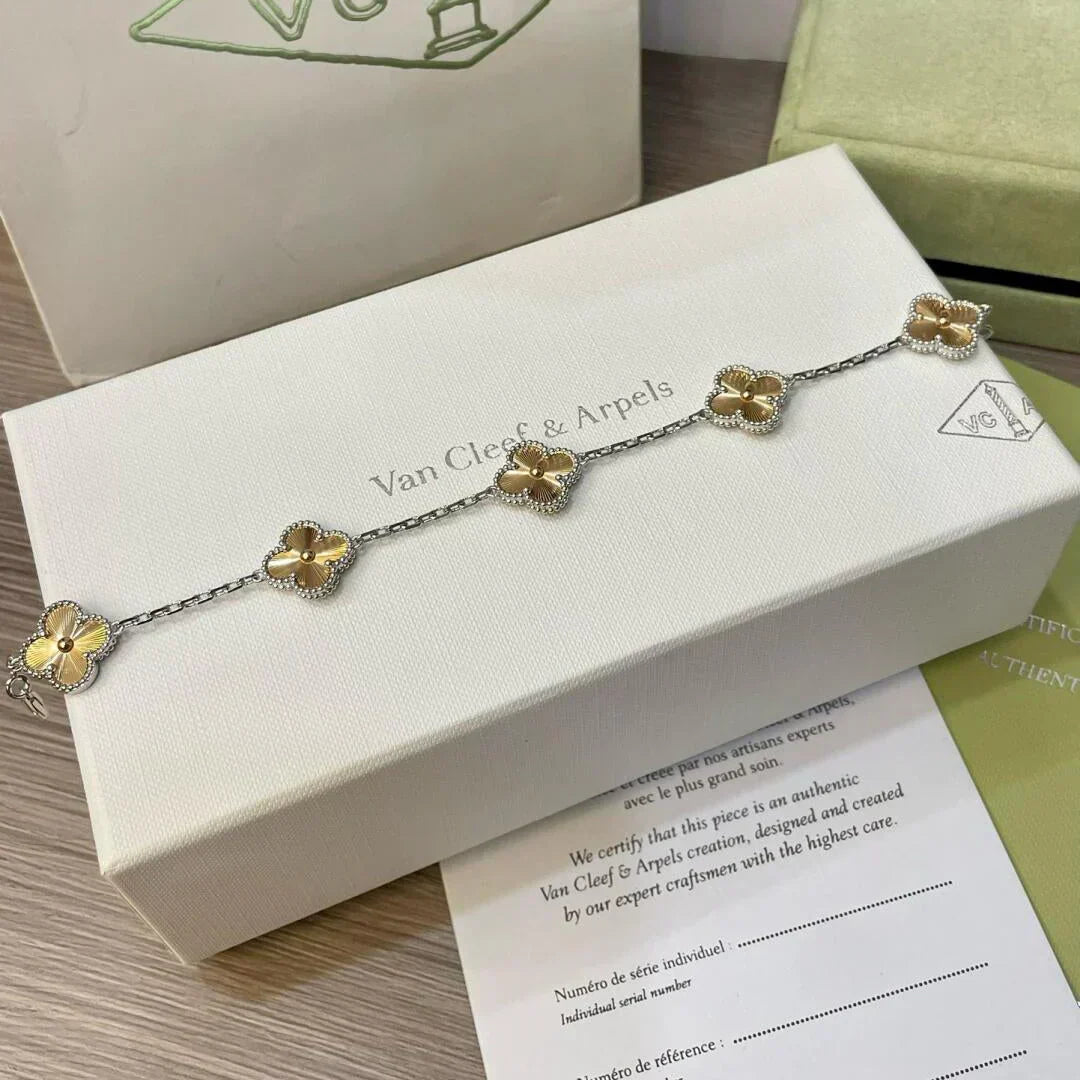 [Resenly Jewelry] CLOVER 5 MOTIF LASER BRACELET COLLECTION