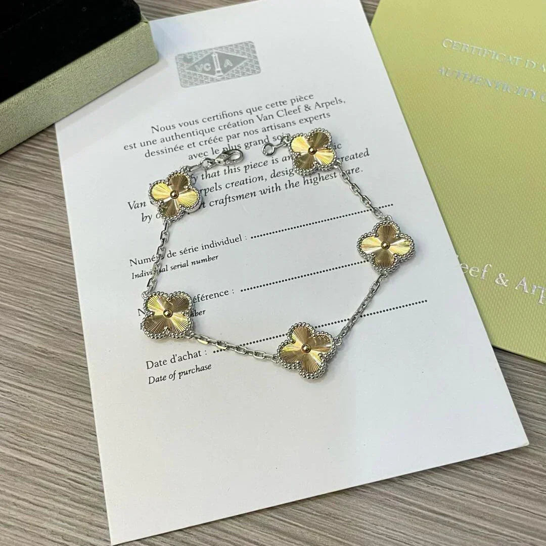 [Resenly Jewelry] CLOVER 5 MOTIF LASER BRACELET COLLECTION