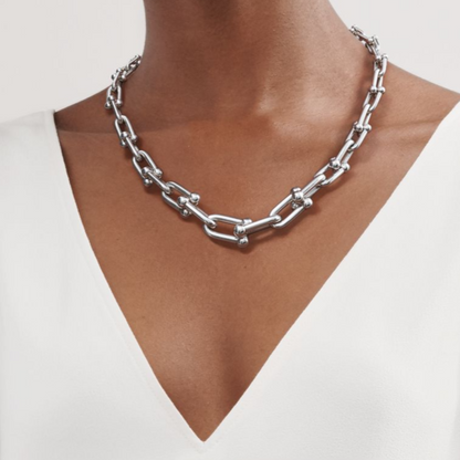 [Resenly Jewelry]HARDWEAR SILVER CHOKER