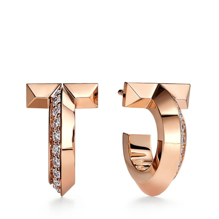 [Resenly Jewelry]T1 フープ ダイヤモンド イヤリング