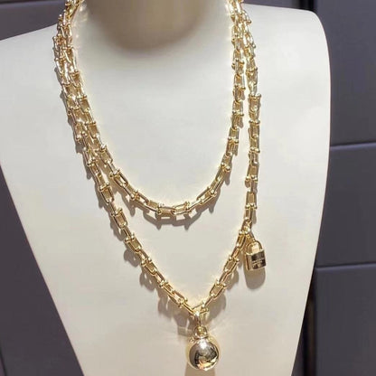 [Resenly Jewelry]HARDWEAR WRAP NECKLACE