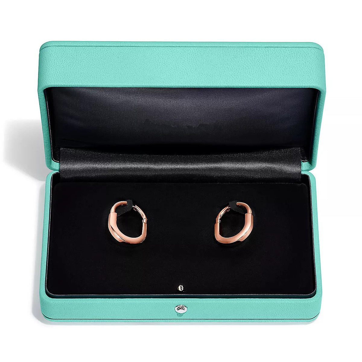 [Resenly Jewelry]LOCK MEDIUM DIAMNOND EARRINGS