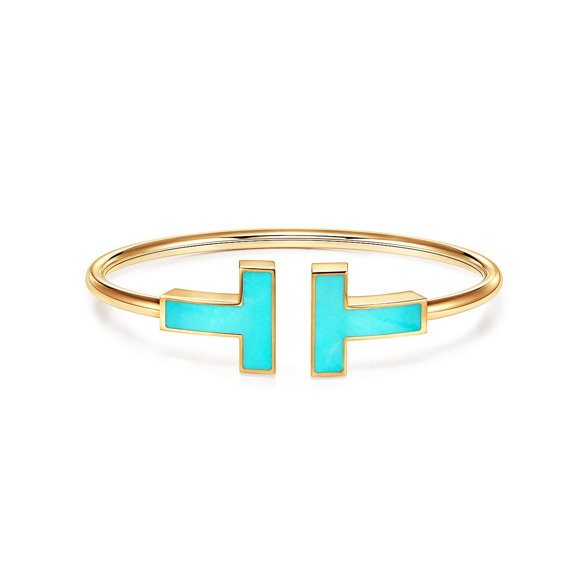 [Resenly Jewelry]T WIDE TURQUOISE OPEN BRACELET