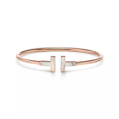 [Resenly Jewelry]T BRACELET 1.8MM TURQUOISE PINK GOLD