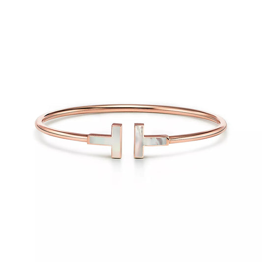 [Resenly Jewelry]T BRACELET 1.8MM TURQUOISE PINK GOLD