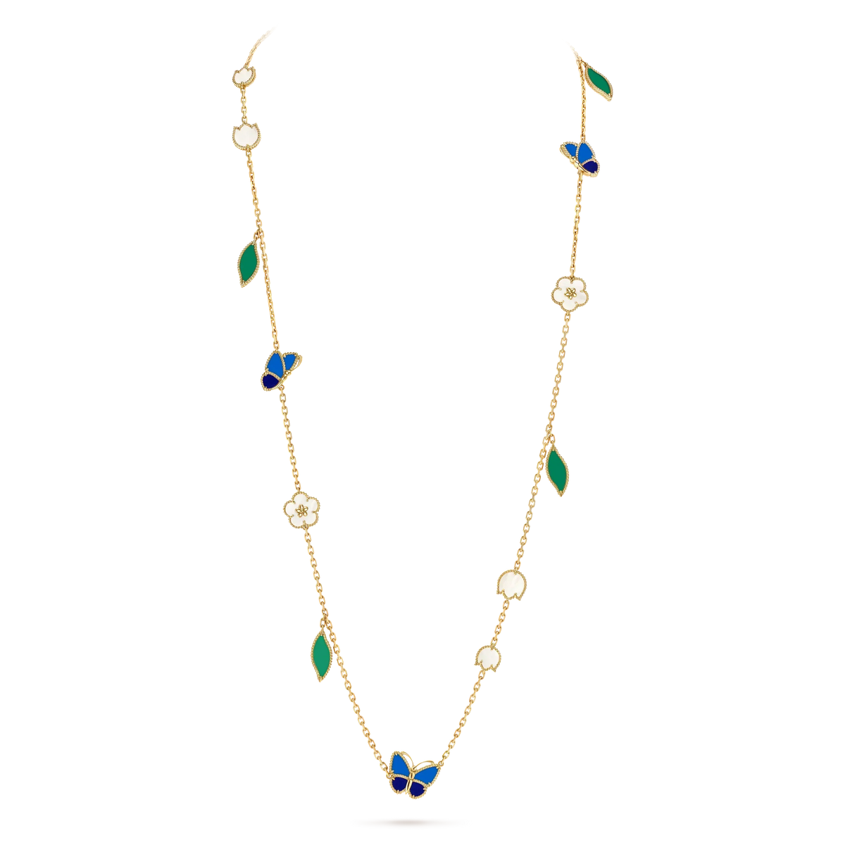 [Resenly Jewelry] 26 新作 クローバー 15モチーフ ラッキーネックレス