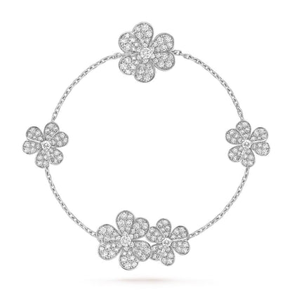 [Resenly Jewelry]FRIVOLE SILVER 5 FLOWERS BRACELET