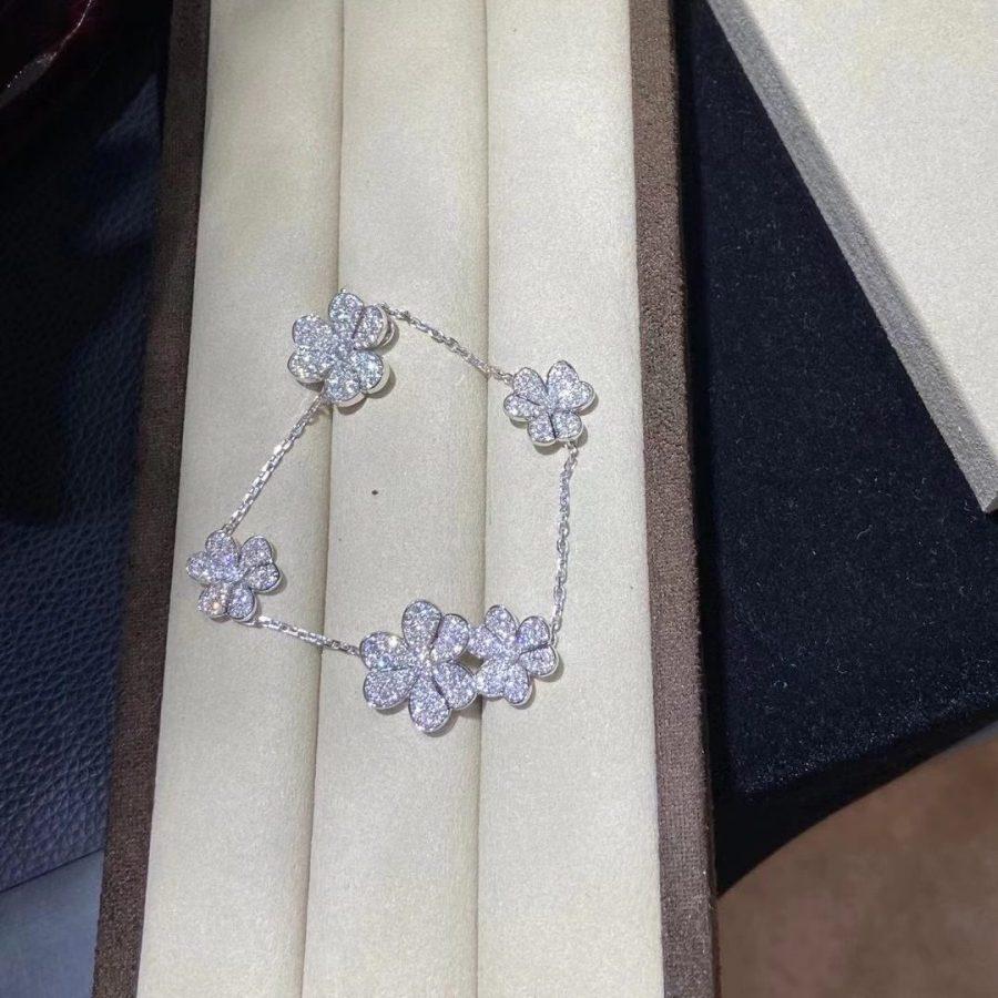 [Resenly Jewelry]FRIVOLE SILVER 5 FLOWERS BRACELET