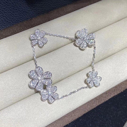 [Resenly Jewelry]FRIVOLE SILVER 5 FLOWERS BRACELET