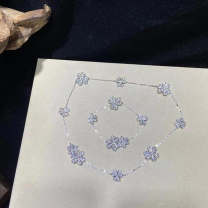 [Resenly Jewelry]FRIVOLE SILVER 5 FLOWERS BRACELET