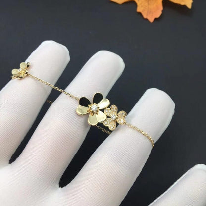 [Resenly Jewelry]FRIVOLE GOLD 5 FLOWERS BRACELET
