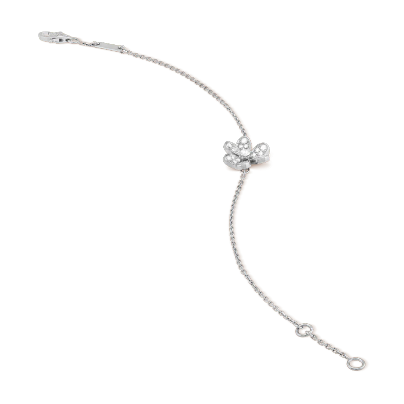 [Resenly Jewelry]フリヴォル シルバー フラワー ダイヤモンド ブレスレット