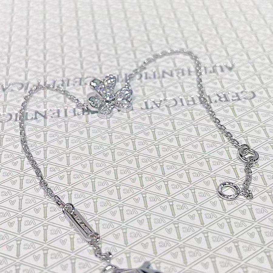 [Resenly Jewelry]フリヴォル シルバー フラワー ダイヤモンド ブレスレット