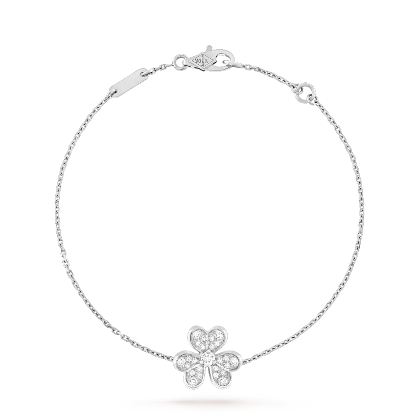 [Resenly Jewelry]フリヴォル シルバー フラワー ダイヤモンド ブレスレット