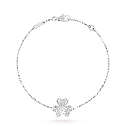 [Resenly Jewelry]フリヴォル シルバー フラワー ダイヤモンド ブレスレット