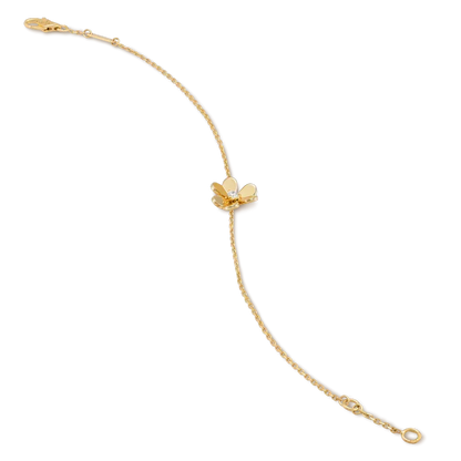 [Resenly Jewelry]FRIVOLE GOLD FLOWER PINK MALACHITE BRACELET