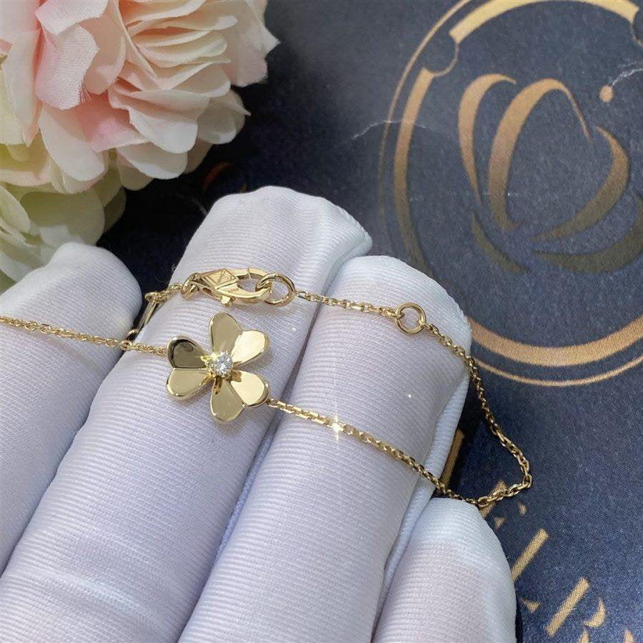 [Resenly Jewelry]FRIVOLE ゴールドフラワーブレスレット