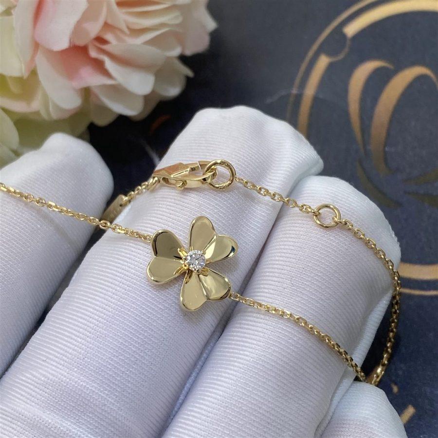 [Resenly Jewelry]FRIVOLE ゴールドフラワーブレスレット