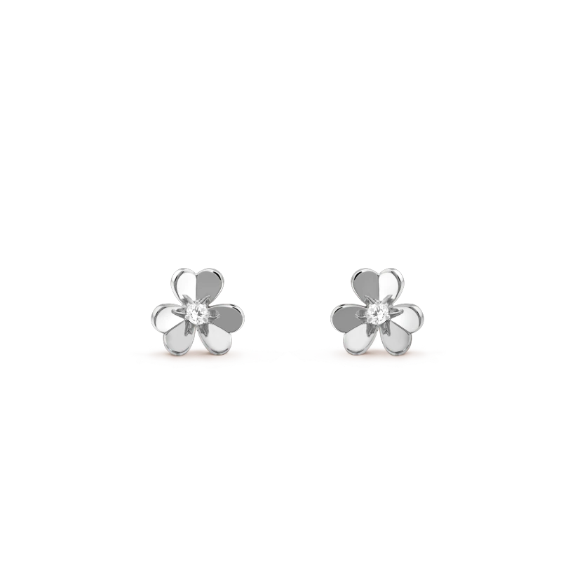 [Resenly Jewelry]FRIVOLE MINI SILVER FLOWER EARRINGS
