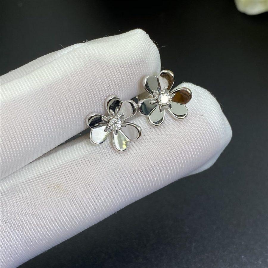 [Resenly Jewelry]FRIVOLE MINI SILVER FLOWER EARRINGS