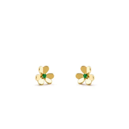 [Resenly Jewelry]FRIVOLE  FLOWER MALACHITE EARRINGS