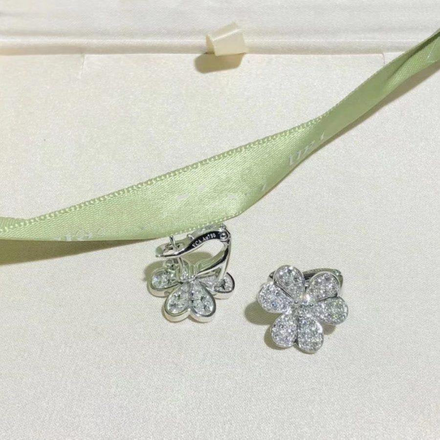 [Resenly Jewelry]FRIVOLE シルバー フラワー ダイヤモンド ピアス