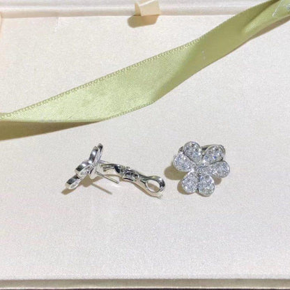 [Resenly Jewelry]FRIVOLE シルバー フラワー ダイヤモンド ピアス