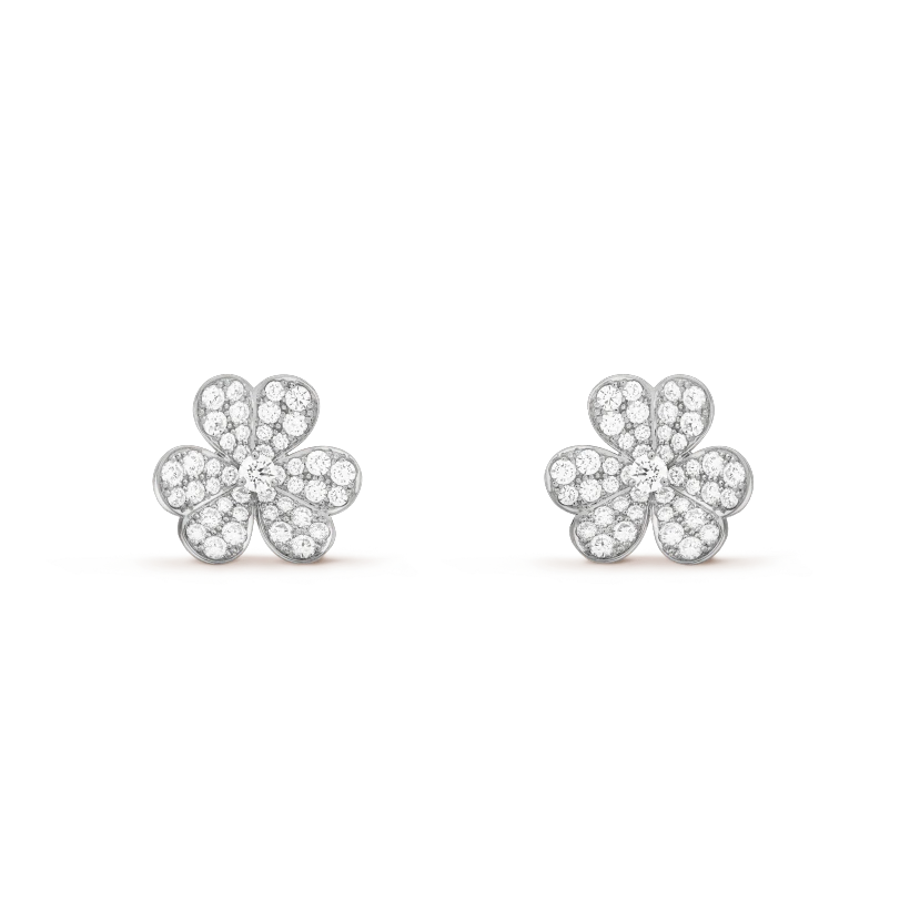 [Resenly Jewelry]FRIVOLE シルバー フラワー ダイヤモンド ピアス