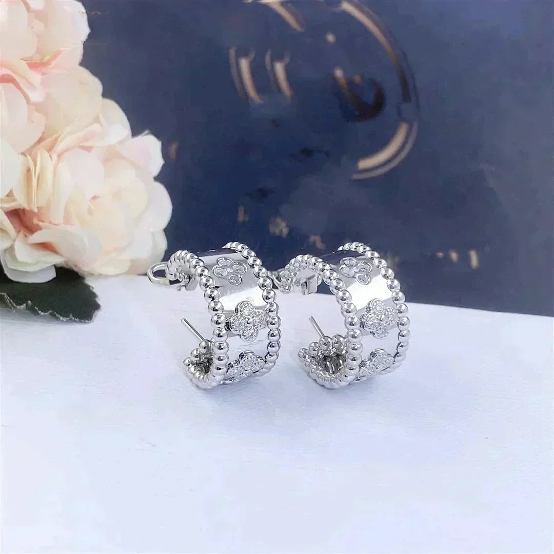 [Resenly Jewelry]ペルレ ダイヤモンド イヤリング