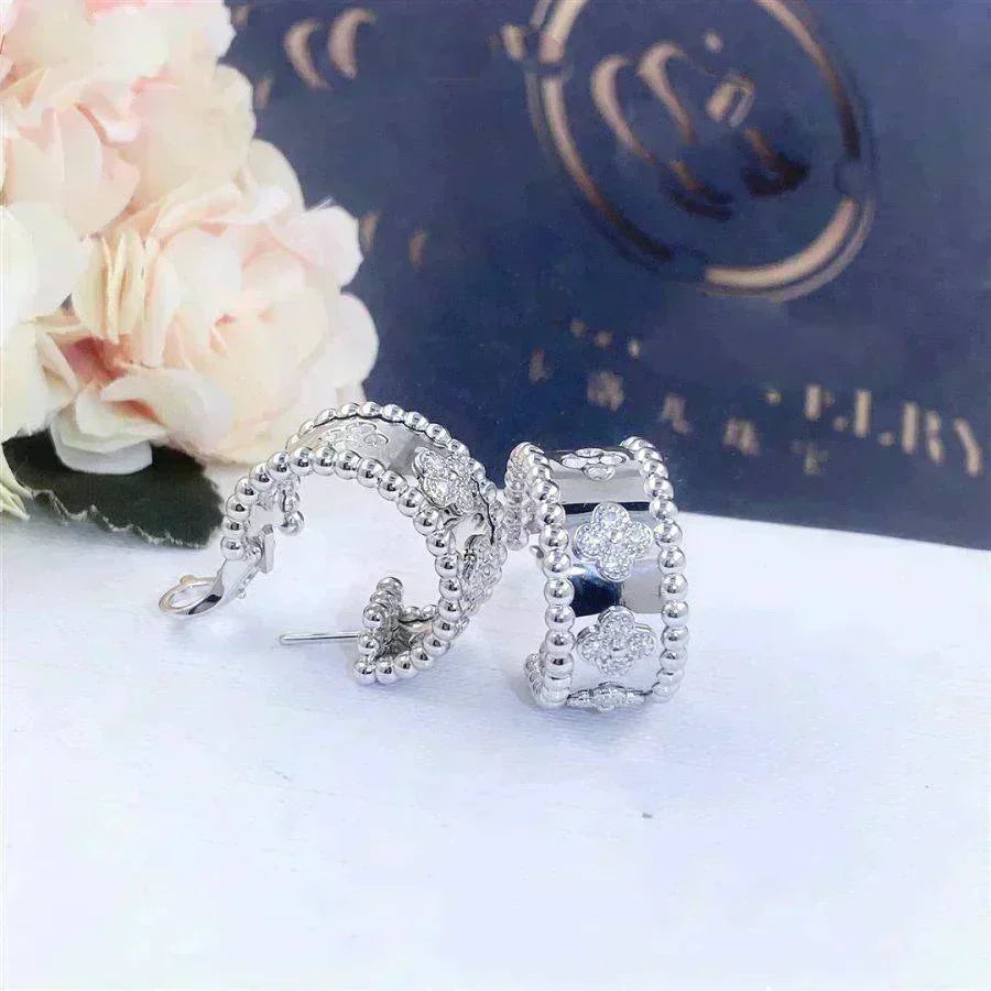 [Resenly Jewelry]ペルレ ダイヤモンド イヤリング