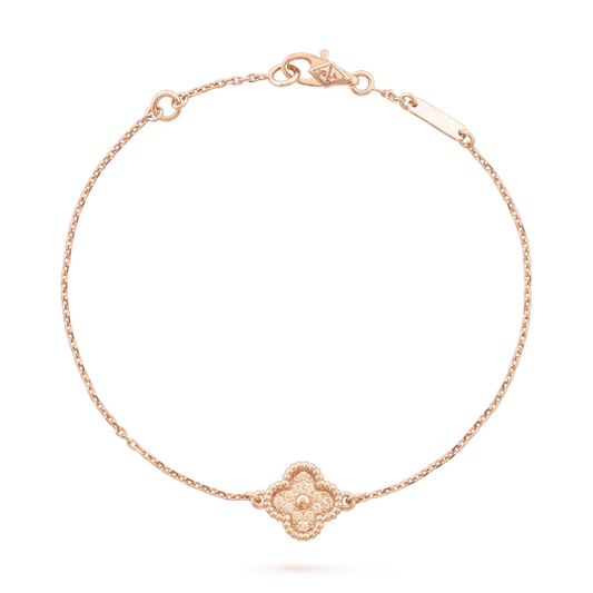 [Resenly Jewelry] クローバーシングルフラワーブレスレット