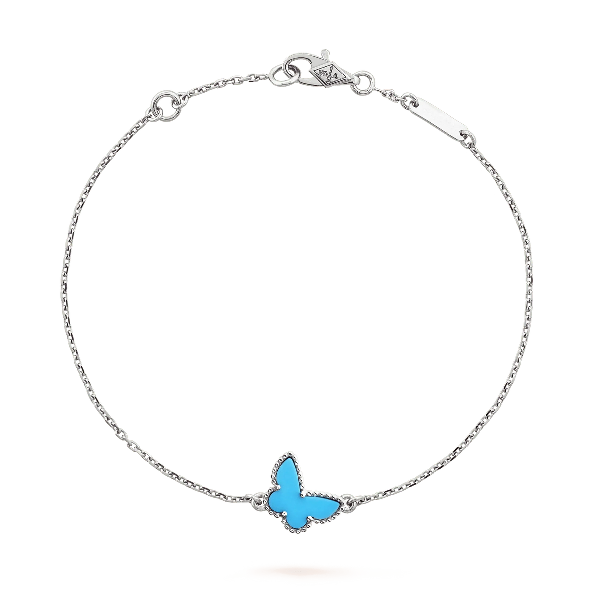 [Resenly Jewelry]バタフライ ターコイズ バタフライ ブレスレット シルバー