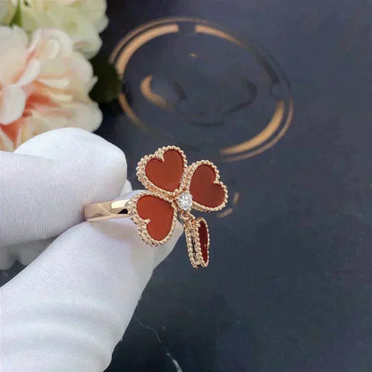 [Resenly Jewelry]SWEET CLOVER CARNELIAN RING