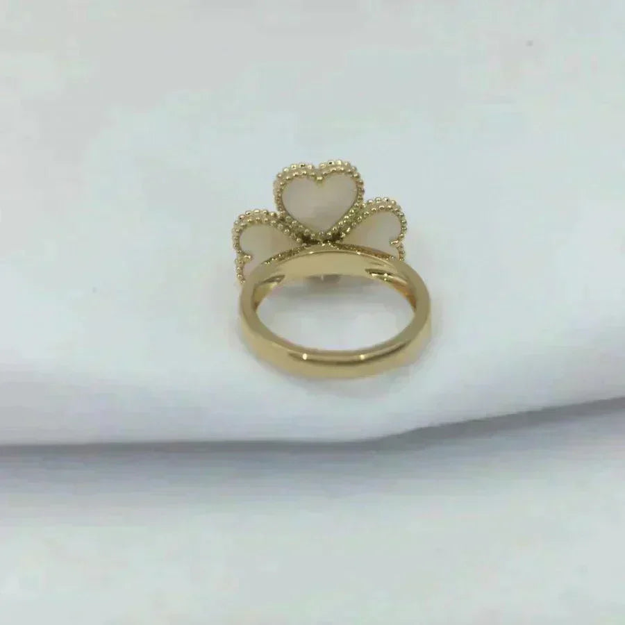 [Resenly Jewelry]SWEET CLOVER WHITE MOP RING