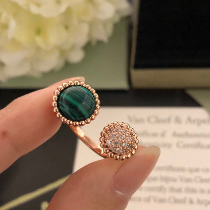 [Resenly Jewelry]PERLEE COULEURS DIAMOND ROSE GOLD BETWEEN THE FINGER RING