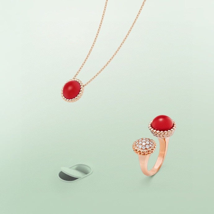 [Resenly Jewelry]PERLEE COULEURS DIAMOND ROSE GOLD BETWEEN THE FINGER RING