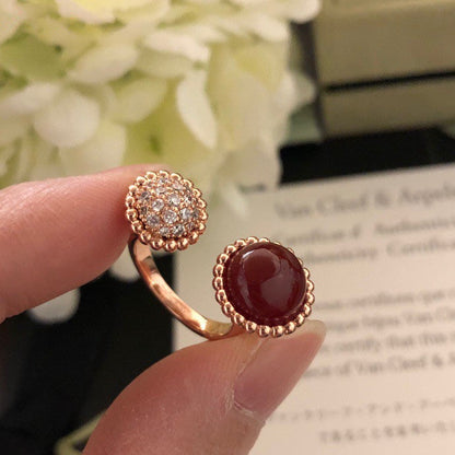[Resenly Jewelry]PERLEE COULEURS DIAMOND ROSE GOLD BETWEEN THE FINGER RING