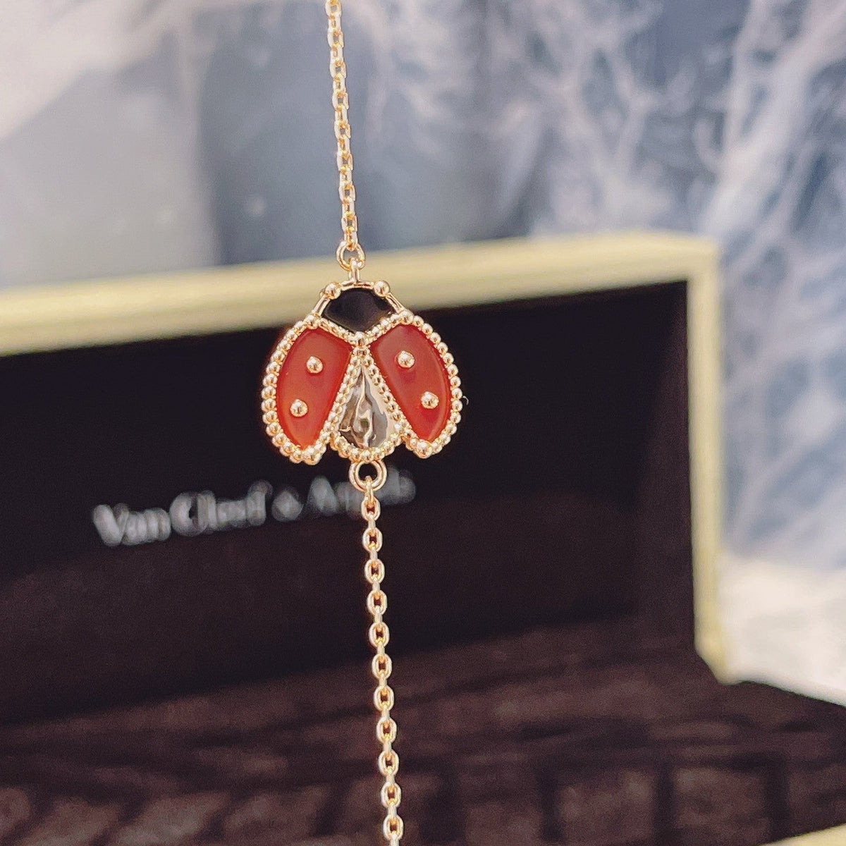 [Resenly Jewelry]LUCKY SPRING 1 MOTIF PINK GOLD BRACELET