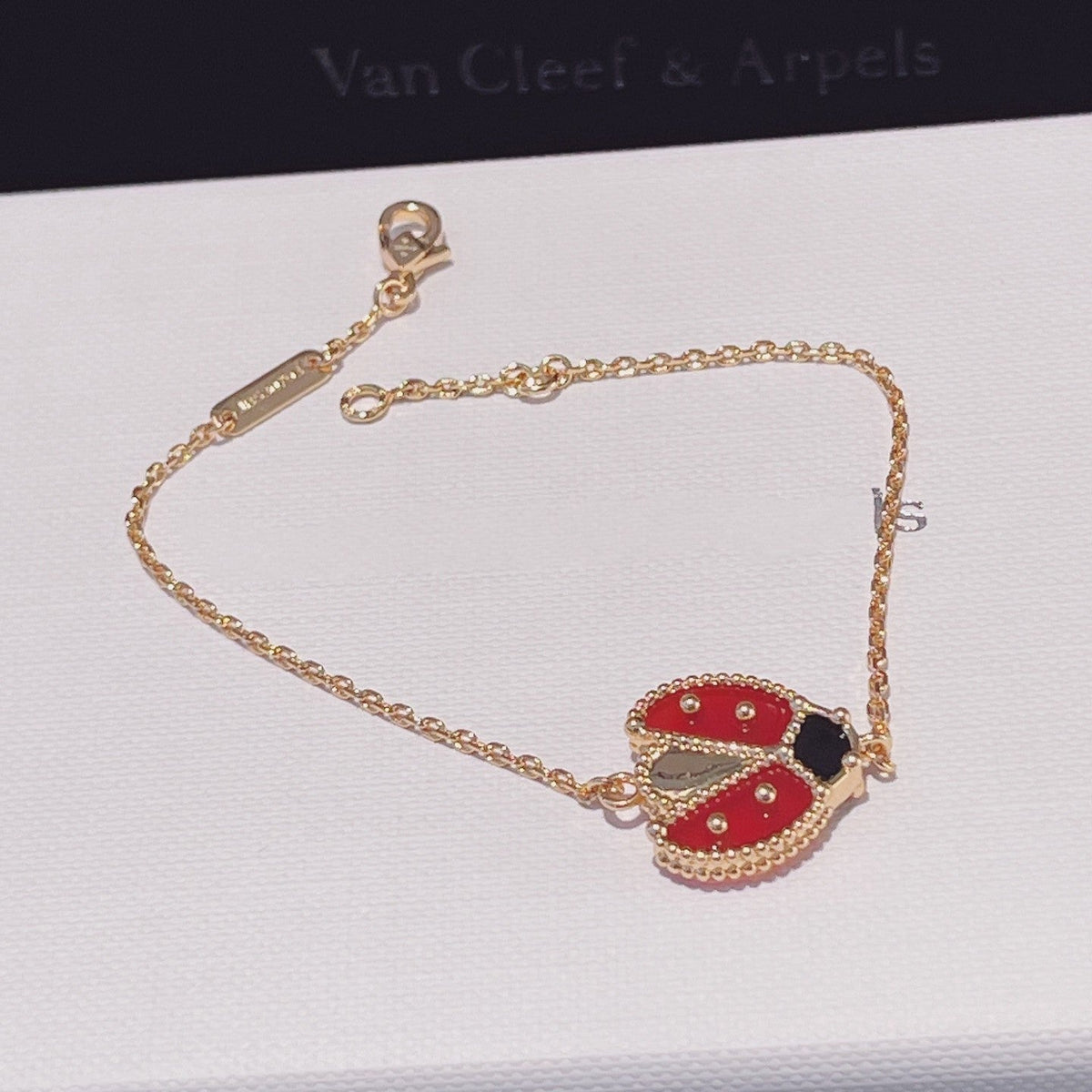 [Resenly Jewelry]LUCKY SPRING 1 MOTIF PINK GOLD BRACELET