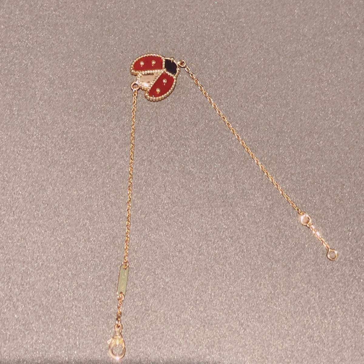 [Resenly Jewelry]LUCKY SPRING 1 MOTIF PINK GOLD BRACELET