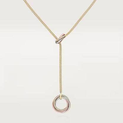 [Resenly Jewelry]TRINITY DIAMONDS NECKLACE